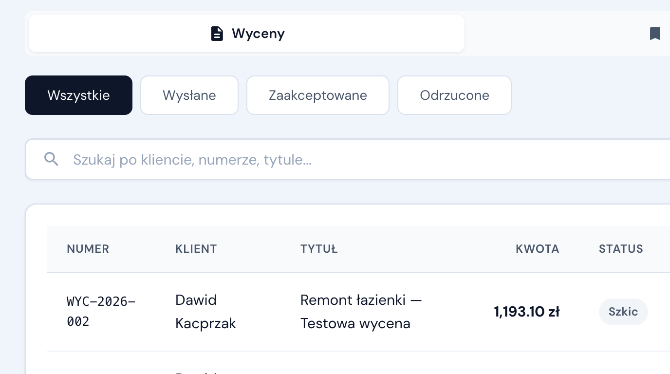 Naceň — vytvářej nabídky a posílej zákazníkům